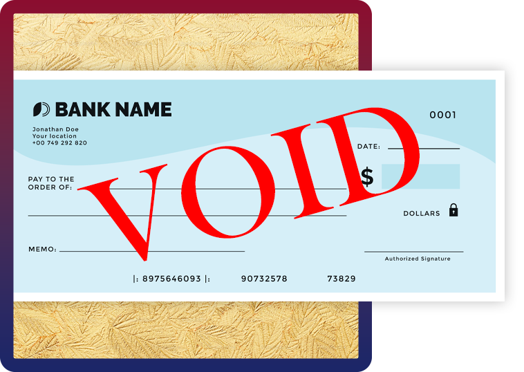 Voided Check Image - Worthless Check Unit